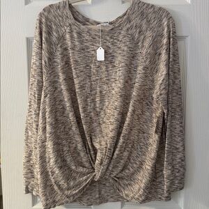 Time And Tru Knot Front Super Soft Top